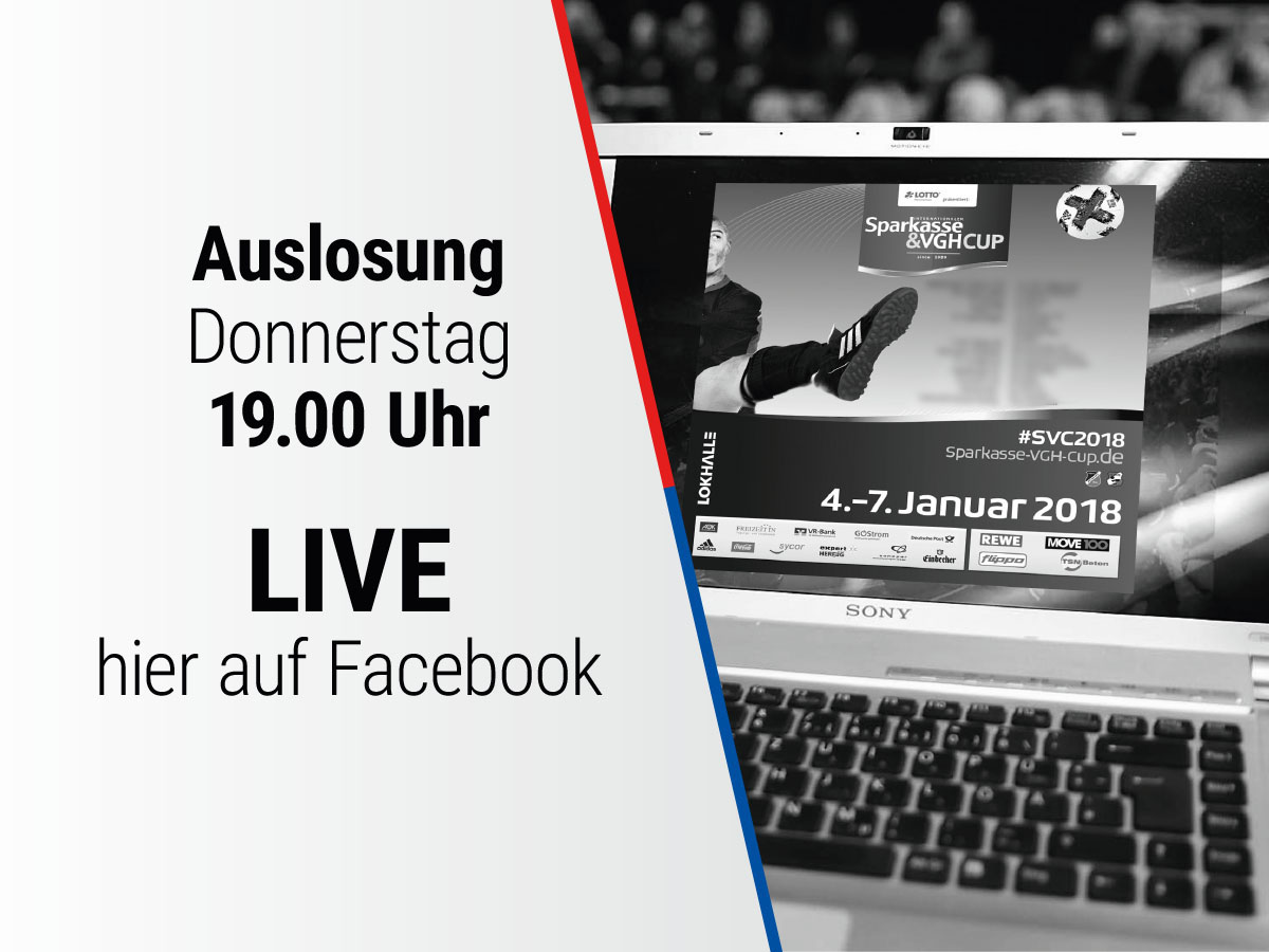 Auslosung des 29. Sparkasse & VGH CUP live auf Facebook