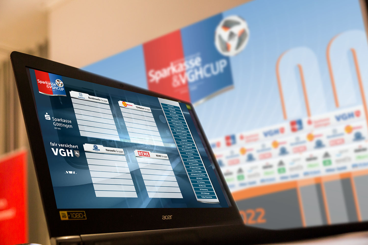 18 Uhr. Live. <br>Die Auslosung zum 32. Sparkasse & VGH CUP